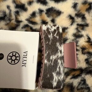 Myra Bag Hair Clip - Brown and Pink